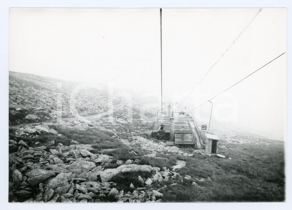 Fotografia d epoca originale 1978 ALPE COLOMBINO  MONTE AQUILA Panorama con seggiovia  Foto 17x13 cm 1