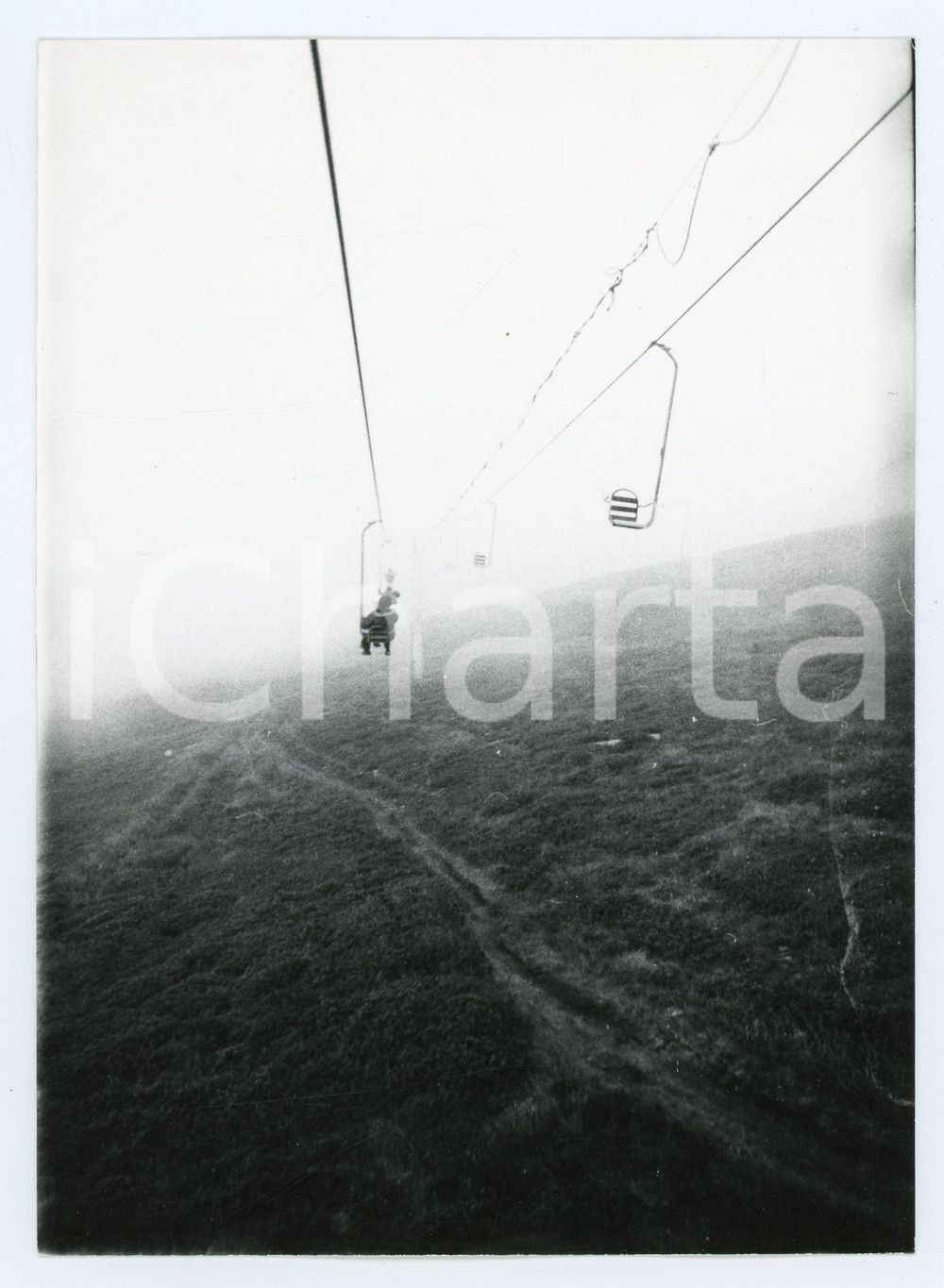 Fotografia d epoca originale 1978 ALPE COLOMBINO  MONTE AQUILA Seggiovia di Pian delle Lese  Foto 13x17 cm 1