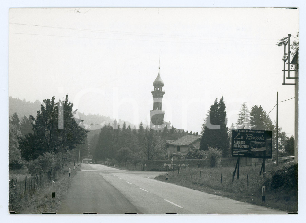 Fotografia d epoca originale 1972 ORTA SAN GIULIO Panorama con Villa Crespi  Foto 17x13 cm 1