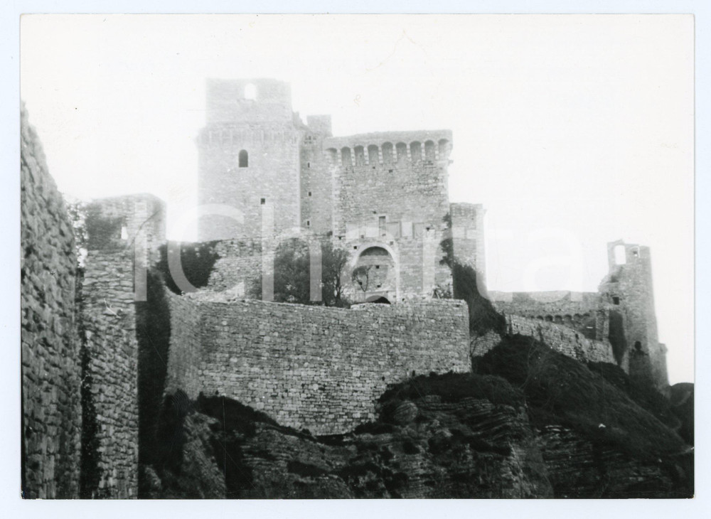 Fotografia d epoca originale 1977 ASSISI Rocca Maggiore  Panorama   Foto 17x13 cm 1