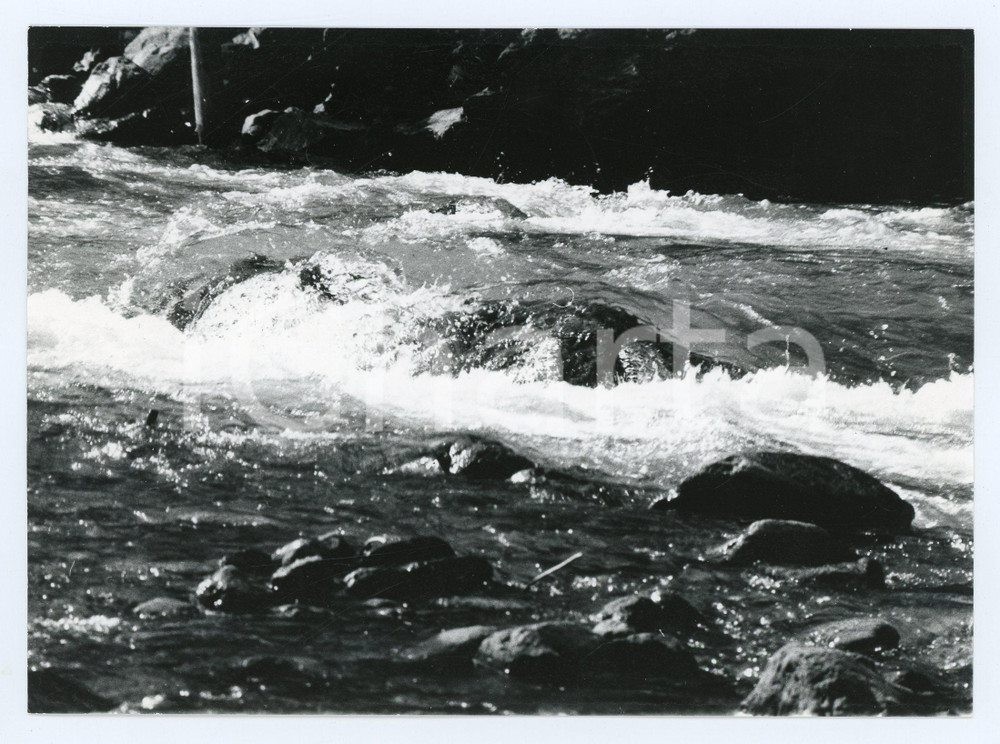 Fotografia d epoca originale 1971 VAL GRANDE DI LANZO Torrente Stura di Valgrande  Foto 17x13 cm 1