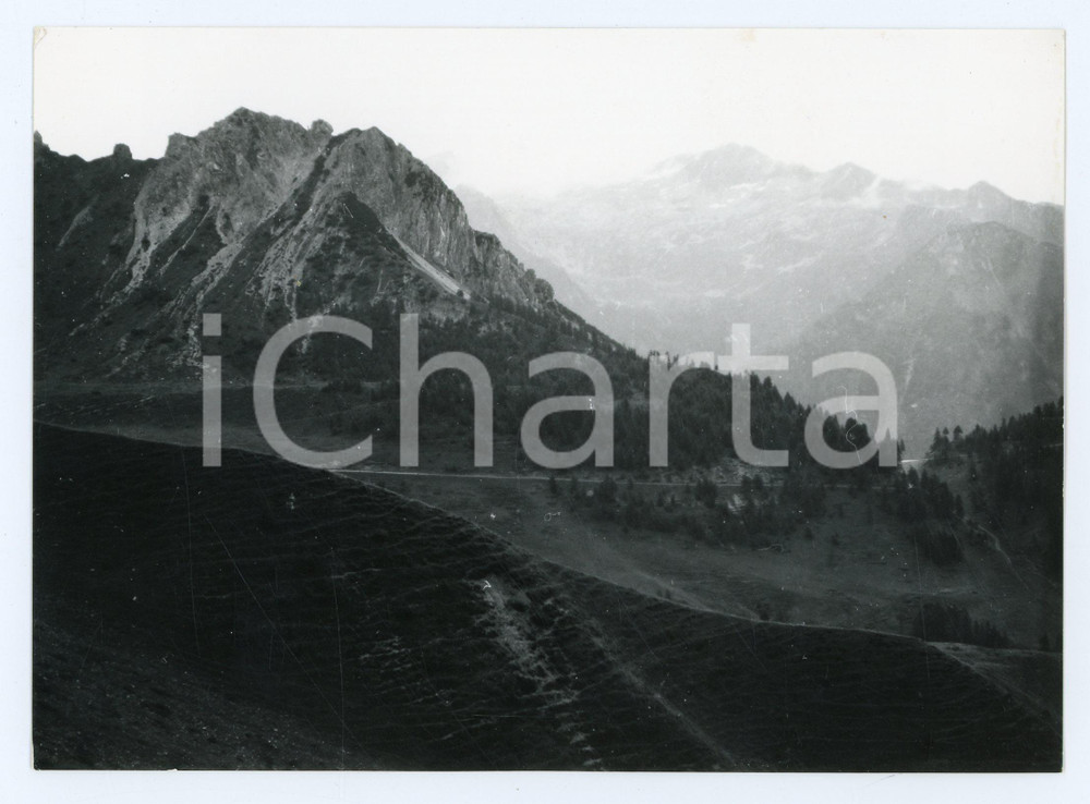 Fotografia d epoca originale 1977 PREALPI BRESCIANO Passo Crocedomini  Panorama  Foto 17x13 cm 1