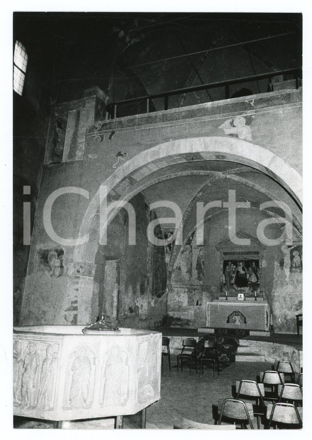 Fotografia d epoca originale 1980 VARESE Battistero della Basilica di San Vittore  Foto 13x17 cm 1