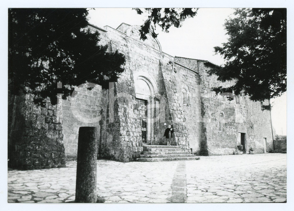 Fotografia d epoca originale 1980 SORANO Frazione SOVANA Concattedrale dei Santi Pietro e Paolo  Foto 17x13 1