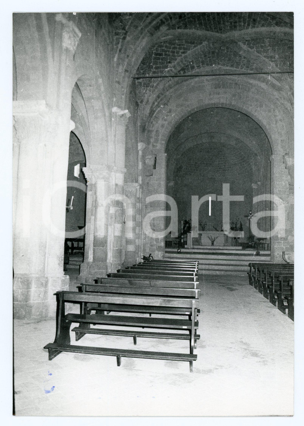 Fotografia d epoca originale 1980 SORANO Frazione SOVANA Concattedrale dei Santi Pietro e Paolo  Foto 13x17 1