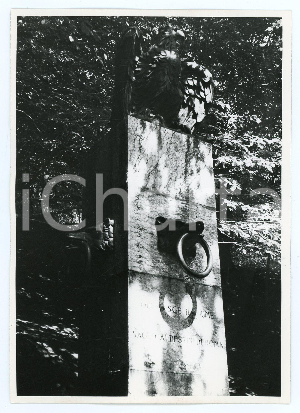 Fotografia d epoca originale 1974 MONTE FUMAIOLO Stele che indica la sorgente del Tevere  Foto 13x17 cm 1