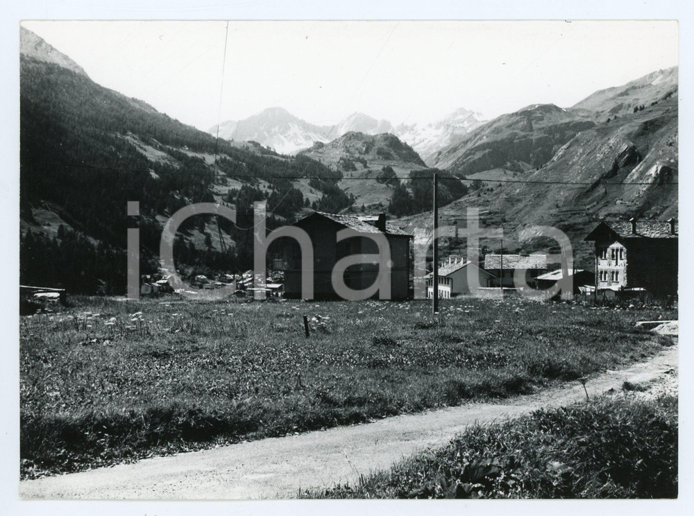 Fotografia d epoca originale 1978 LA THUILE AO Panorama del paese  Foto 17x13 cm 1