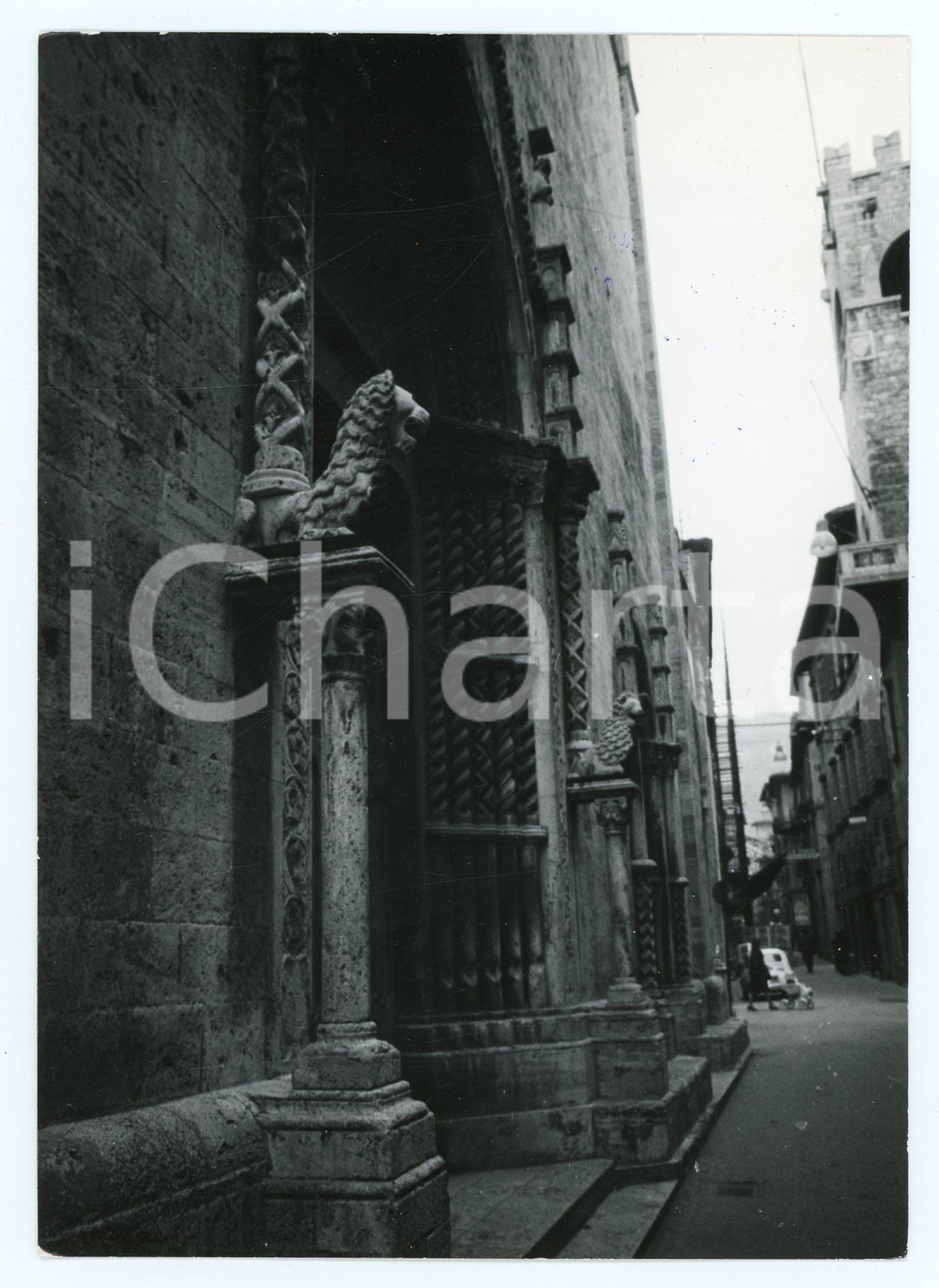 1970 ASCOLI PICENO Portale della Chiesa di San Francesco - Foto 13x17 cm