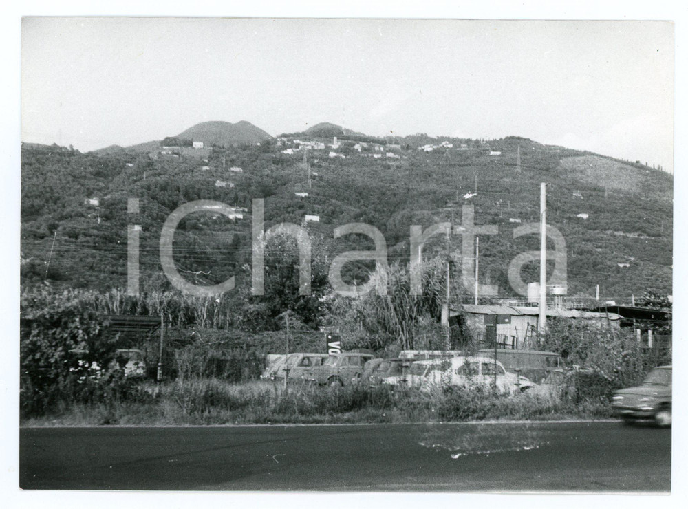 Fotografia d epoca originale 1981 PIETRASANTA  PONTEROSSO Scorcio della Via Aurelia  Foto 17x13 cm 1