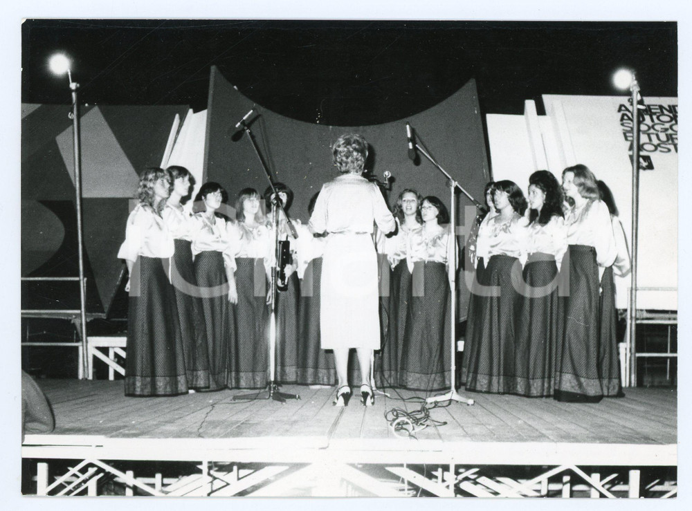 1978 AOSTA Coro femminile di musica tradizionale - Foto 17x13 cm