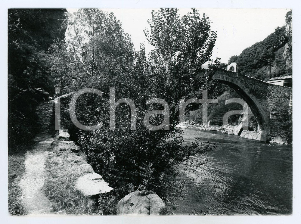 Fotografia d epoca originale 1978 LANZO TORINESE Ponte del Diavolo o ponte del RÃ²ch  Foto 17x13 cm 2 1
