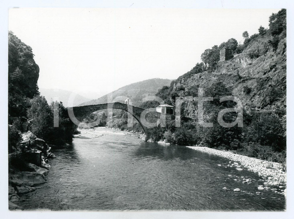 Fotografia d epoca originale 1978 LANZO TORINESE Ponte del Diavolo o ponte del RÃ²ch  Foto 17x13 cm 6 1