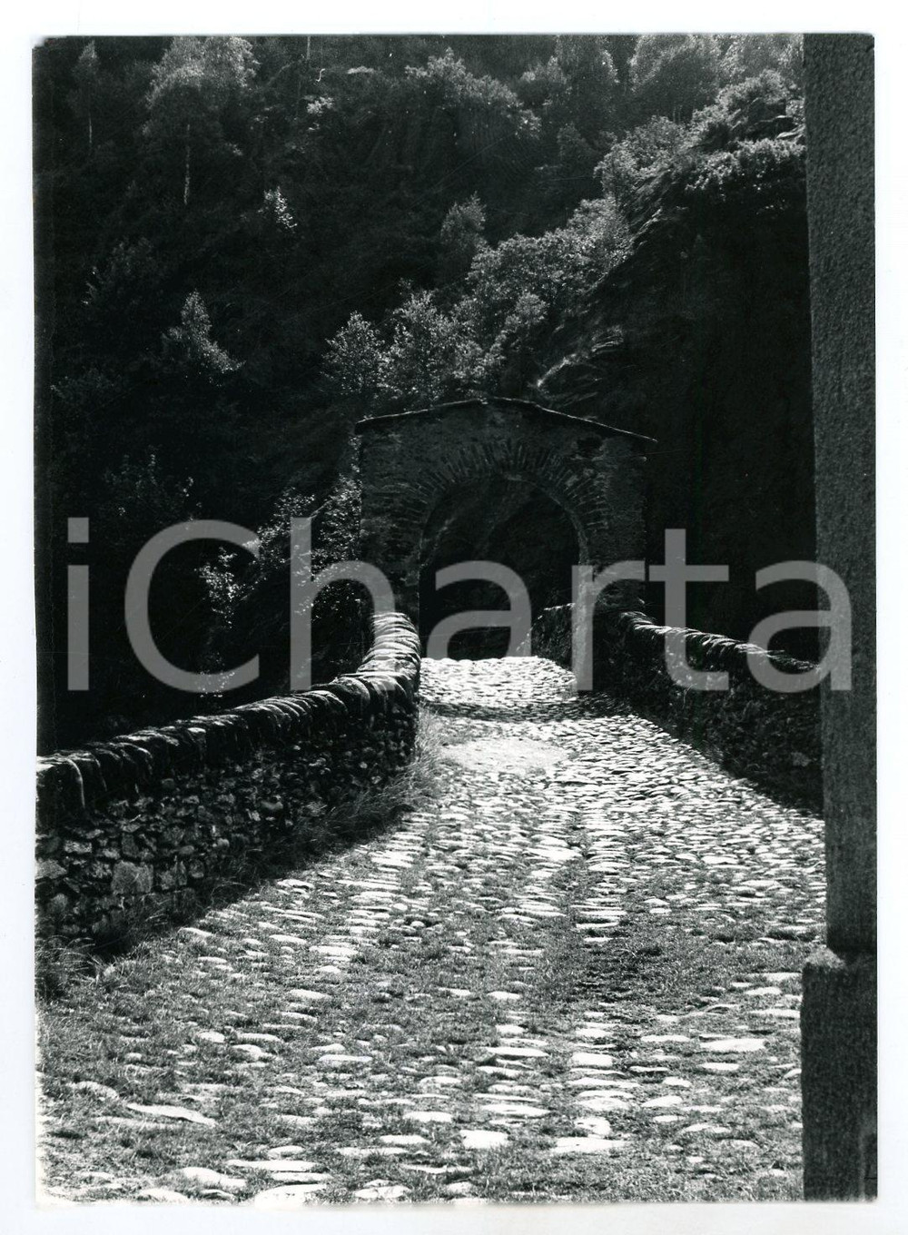Fotografia d epoca originale 1978 LANZO TORINESE Ponte del Diavolo o ponte del RÃ²ch  Foto 13x17 cm 9 1