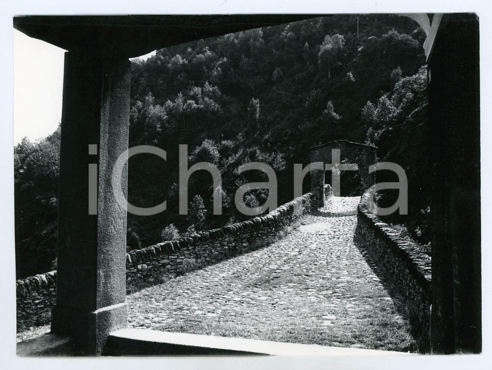 Fotografia d epoca originale 1978 LANZO TORINESE Ponte del Diavolo o ponte del RÃ²ch  Foto 17x13 cm 7 1
