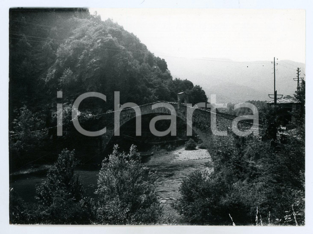 Fotografia d epoca originale 1978 LANZO TORINESE Ponte del Diavolo o ponte del RÃ²ch  Foto 17x13 cm 8 1