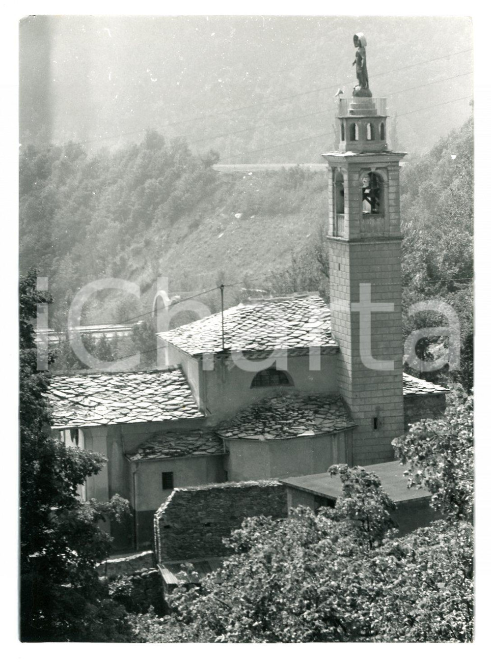 Fotografia d epoca originale 1976 CHATILLON AO Santuario della Madonna delle Grazie  Foto 13x17 cm 1