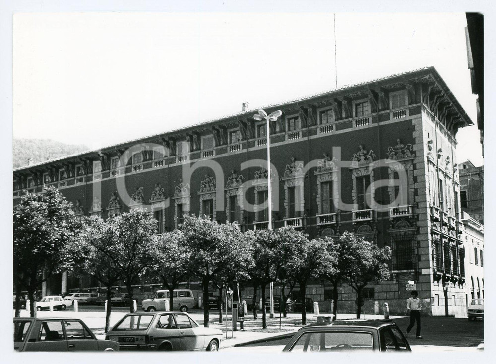 Fotografia d epoca originale 1981 MASSA Piazza Aranci e Palazzo Ducale CYBO MALASPINA Foto 17x13 cm 1