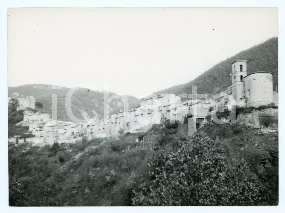 Fotografia d epoca originale 1975 MONTENERO SABINO RI Panorama del paese  Foto 17x13 cm 1