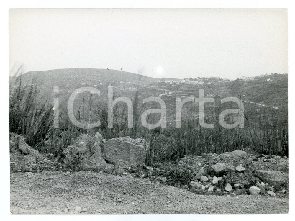 Fotografia d epoca originale 1979 DINTORNI DI RIETI Nei pressi di MONTENERO SABINO Panorama  Foto 17x13 cm 1