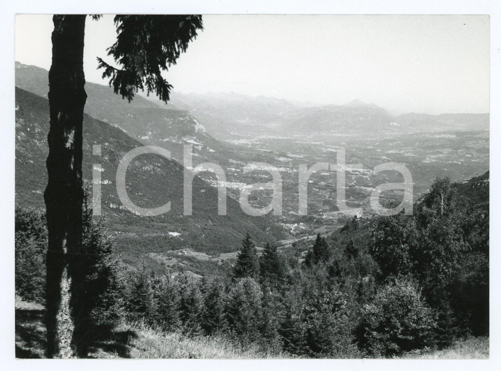 Fotografia d epoca originale 1982 TRENTINO ALTO ADIGE Vista sulla VAL DI NON Foto 17x13 cm 1