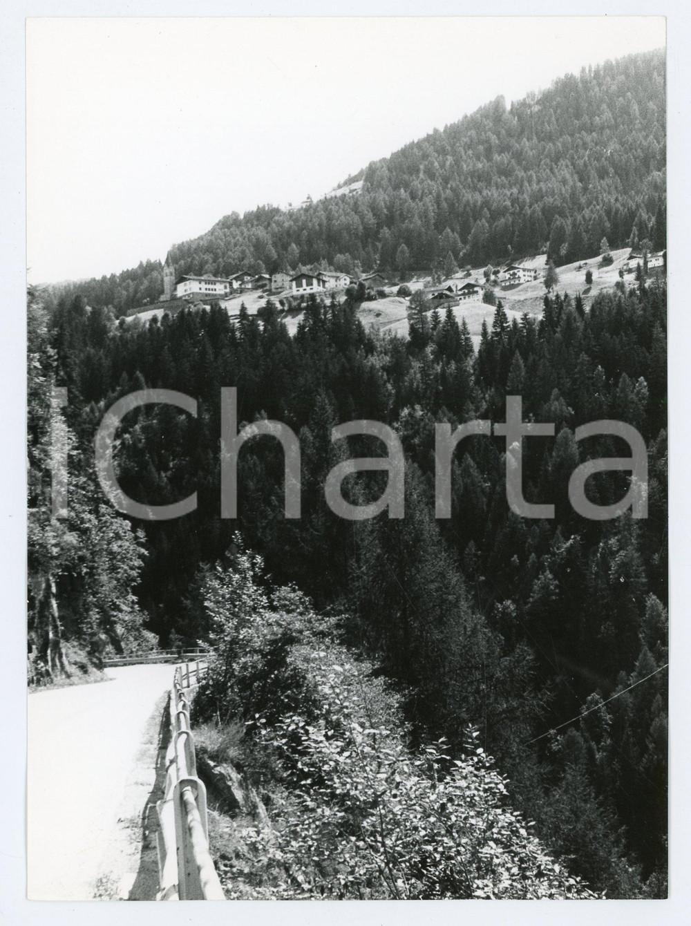 Fotografia d epoca originale 1982 ALTO ADIGE Panorama della VAL PASSIRIA Foto 13x17 cm 1