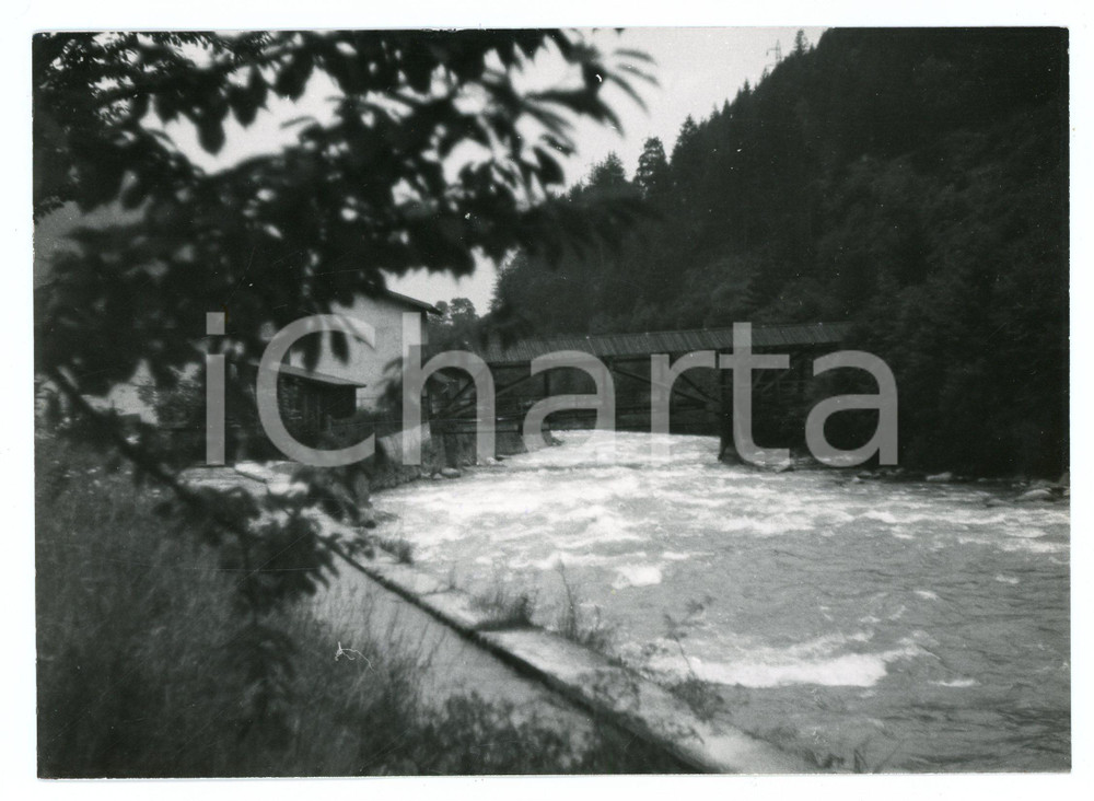 Fotografia d epoca originale 1979 FORTEZZA PrÃ  di Sopra  Ponte di legno sul Fiume Isarco  Foto 17x13 cm 1