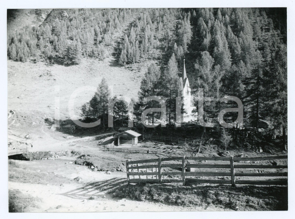 Fotografia d epoca originale 1982 PREDOI Frazione PRATOMAGNO Chiesa di Santo Spirito  Foto 17x13 cm 1