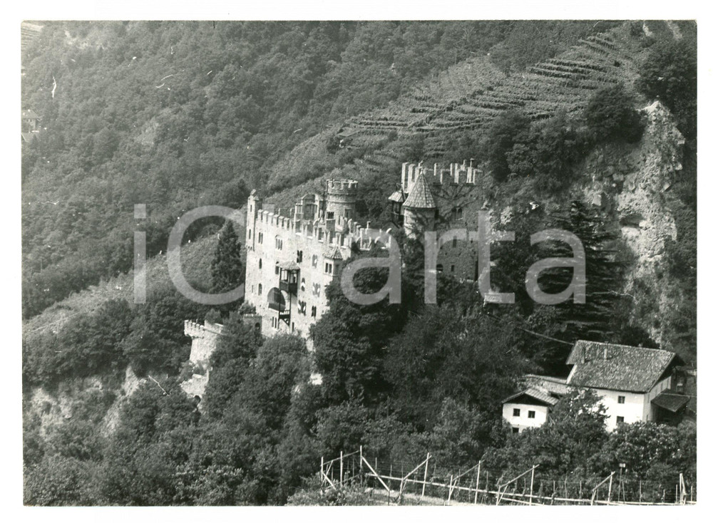 Fotografia d epoca originale 1975 TIROLO Castel Fontana  Brunnenburg  Foto 17x13 cm 1
