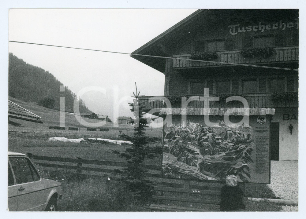 Fotografia d epoca originale 1979 SEGHERIA Fraz. BRAIES DI FUORI Gasthof Tuscherhof  Foto 17x13 cm 1