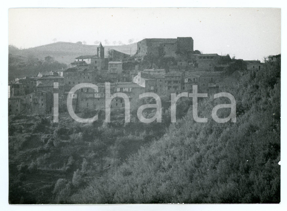Fotografia d epoca originale 1979 VALLE DEL TURANO Panorama di CASTEL DI TORA Foto 17x13 cm 1