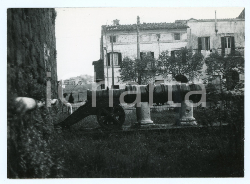 Fotografia d epoca originale 1979 RIGNANO FLAMINIO Cannone di Cesare Borgia  Foto 17x13 cm 1