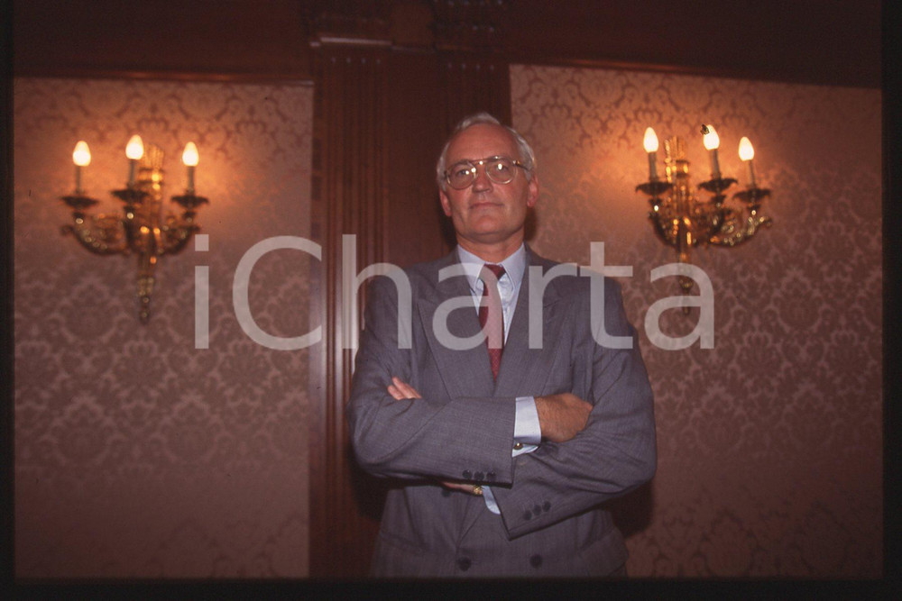Fotografia d epoca originale Nigel TAYLOR  MILAN ITALY Portrait 1990 ca  35 mm vintage slide 1 1