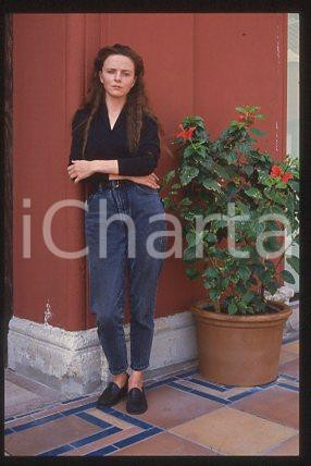 Fotografia d epoca originale Julia BRITTON VENICE Film Festival Hard Times Actress 1988 35mm vintage slide 1 1