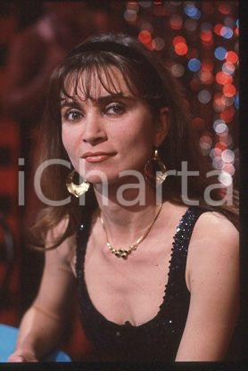 Fotografia d epoca originale Christiana BORGHI  RAI DUE Portrait of an actress 1985ca 35mm vintage slide 10 1