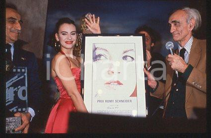 Fotografia d epoca originale Mathilda MAY  PARIS Prix Romy Schneider movie award 1989 35mm vintage slide 12 1