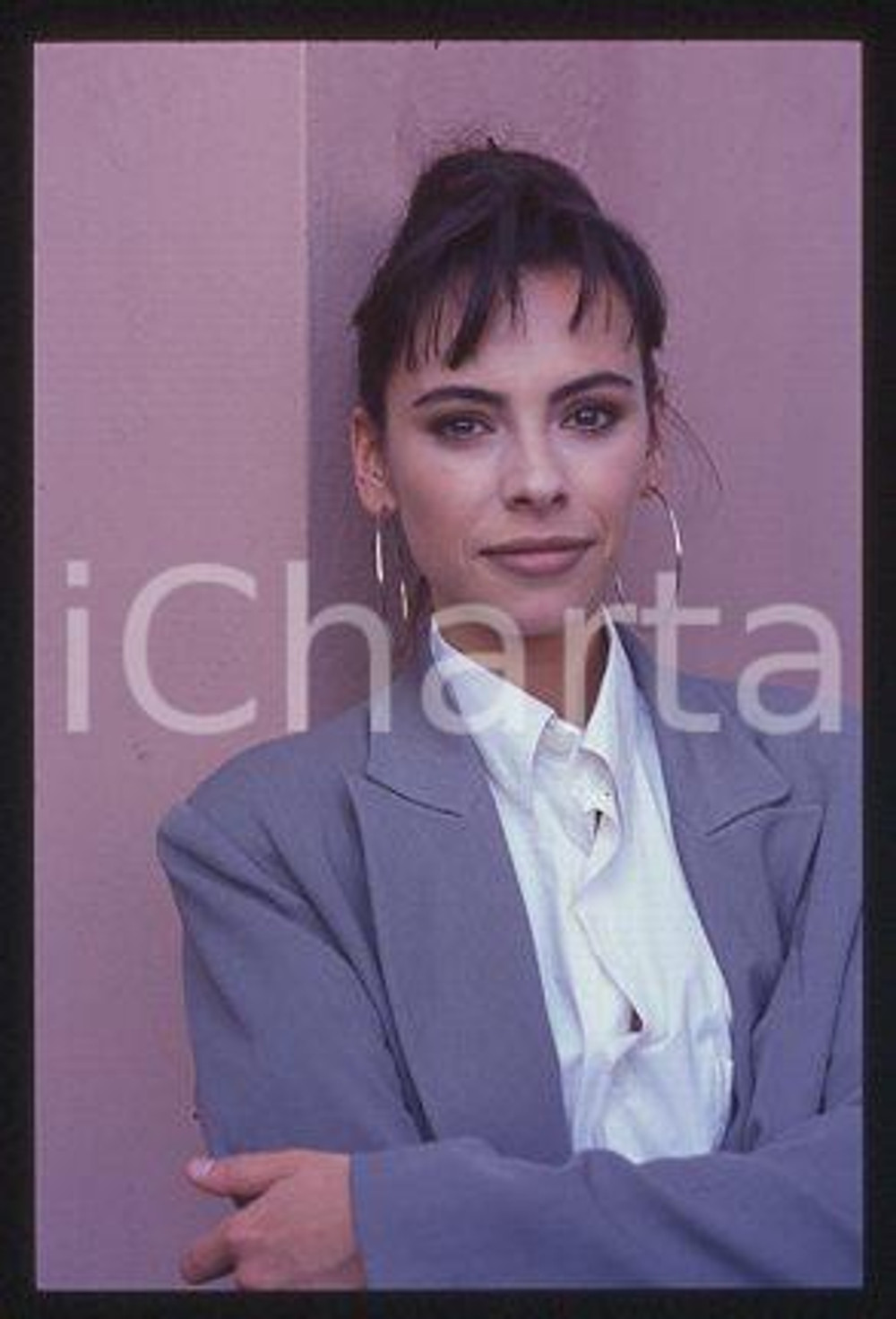 Mathilda MAY - VENICE Portrait of French actress 1991 ca * 35mm vintage slide 20