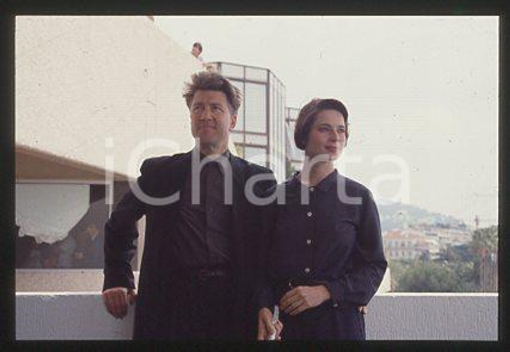Fotografia d epoca originale Isabella ROSSELLINI David LYNCH CANNES Wild At Heart 1990  35mm vintage slide 4 1