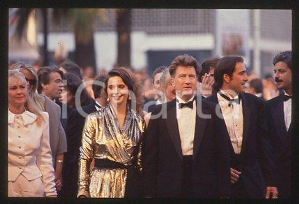 Fotografia d epoca originale Isabella ROSSELLINI David LYNCH  CANNES Festival 1990  35 mm vintage slide 11 1