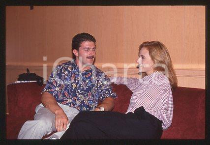 Fotografia d epoca originale Marlee MATLIN and Kevin GRANDALSKI  CINEMA 1993 ca  35mm vintage slide 10 1