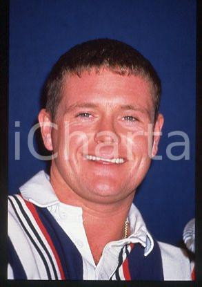 Fotografia d epoca originale Paul GASCOIGNE  SPORT Portrait of Footballer 1990 ca  35 mm vintage slide 2 1