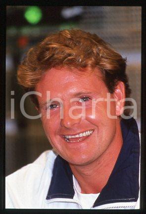 Fotografia d epoca originale Paul GASCOIGNE  SPORT Portrait of Footballer 1988 ca  35 mm vintage slide 7 1