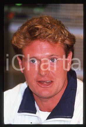 Fotografia d epoca originale Paul GASCOIGNE  SPORT Portrait of Footballer 1988 ca  35 mm vintage slide 8 1