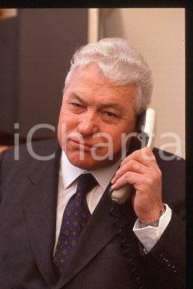 Fotografia d epoca originale Enore DEOTTO  ITALIA Ritratto del Presidente SMAU 1990 ca 35mm vintage slide 5 1