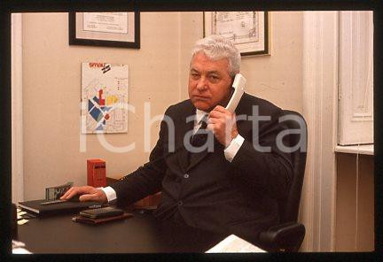 Fotografia d epoca originale Enore DEOTTO  ITALIA Ritratto del Presidente SMAU 1990 ca 35mm vintage slide 7 1