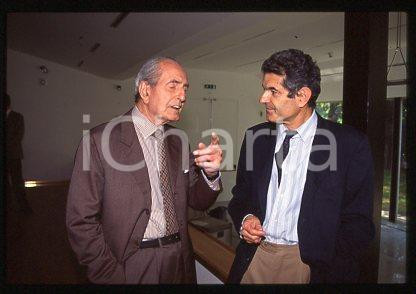 Fotografia d epoca originale Ignazio GARDELLA con il figlio  ITALIA Architetto 1990 ca 35mm vintage slide 2 1