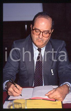 Fotografia d epoca originale Paolo FASELLA ROMA Ritratto del Direttore Generale 1988  35mm vintage slide 1 1