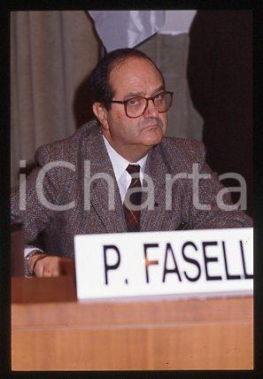 Fotografia d epoca originale Paolo FASELLA  ROMA Ritratto del Direttore Generale 1988 35mm vintage slide 13 1