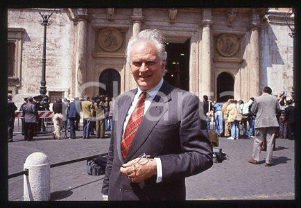 Fotografia d epoca originale Franco FOSCHI  ITALIA Ritratto del Politico 1999 ca  35 mm vintage slide 3 1