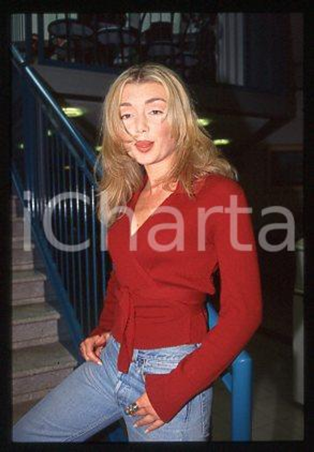 Fotografia d epoca originale Barbara De PACE  CINEMA Portrait of an actress 1998 ca  35 mm vintage slide 1 1