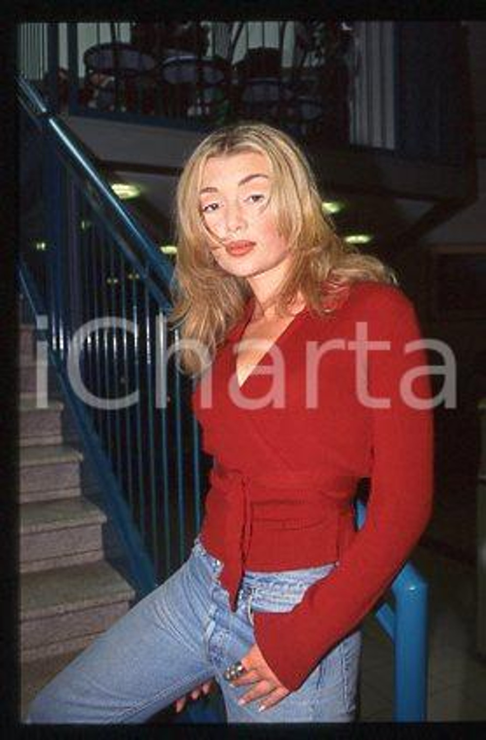Barbara De PACE - CINEMA Portrait of an actress 1998 ca * 35 mm vintage slide 2